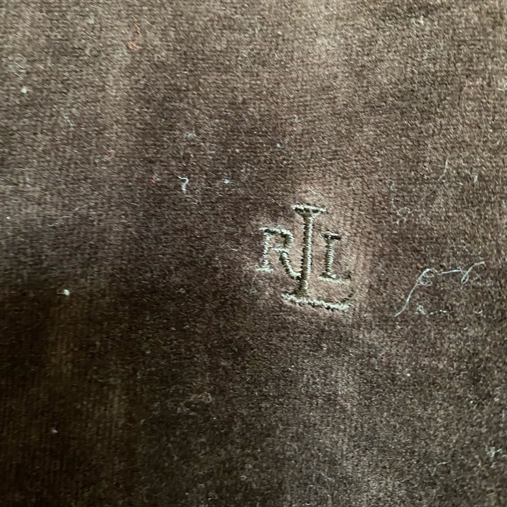 Women’s Lauren Ralph Lauren P/L VTG velvet brown Sweater - Picture 3 of 6
